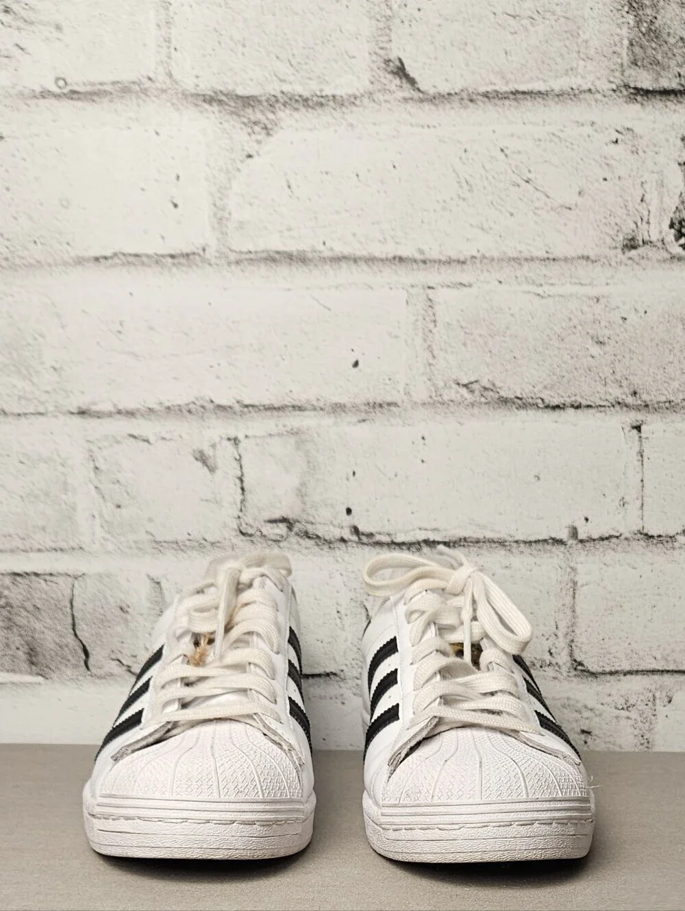 Adidas Superstar White Black Shell Toe Sneakers Mens 10.5